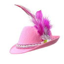 Mini Pink Bavarian Felt Hat Oktoberfest Costume Idea - GermanGiftOutlet.com