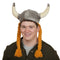 Hat: Cloth Viking Helmet with Braids - GermanGiftOutlet.com

