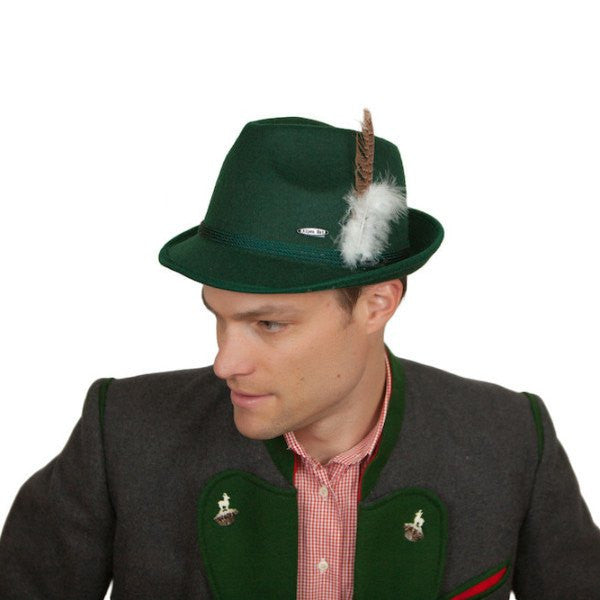 Oktoberfest Costume Hat Green Felt - GermanGiftOutlet.com
 - 1