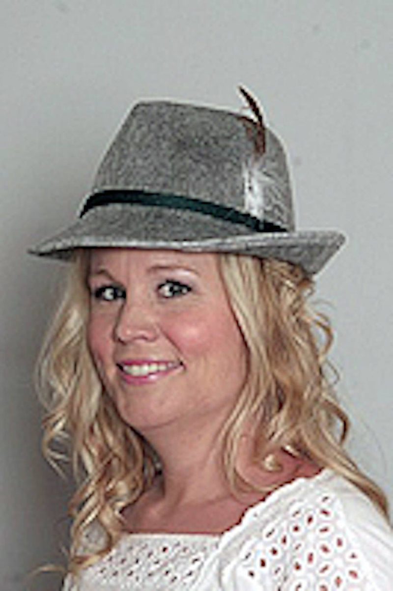Oktoberfest Costume Hat Gray Felt - GermanGiftOutlet.com
 - 2