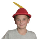 German Hat Red with Yellow Feather - GermanGiftOutlet.com
 - 2