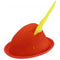 German Hat Red with Yellow Feather - GermanGiftOutlet.com
 - 1