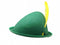 Oktoberfest Party Hat Green with Yellow Feather - GermanGiftOutlet.com
 - 1