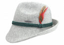 German Alpine Style Gray 100% Wool Hat - GermanGiftOutlet.com
 - 1