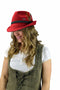 German Alpine Style Red 100% Wool Hat - GermanGiftOutlet.com
 - 4