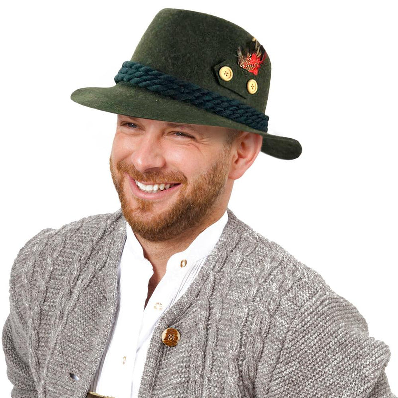 German Hunter Style Hat made of 100% Wool-HA06