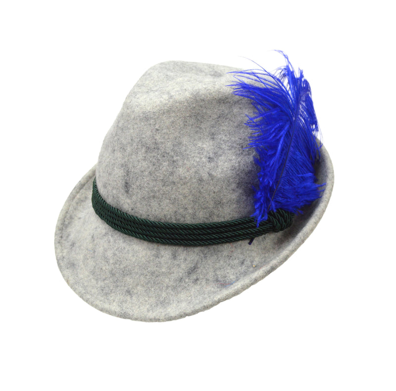 Blue Hat Feather for Oktoberfest Festival Hats - 2 - GermanGiftOutlet.com