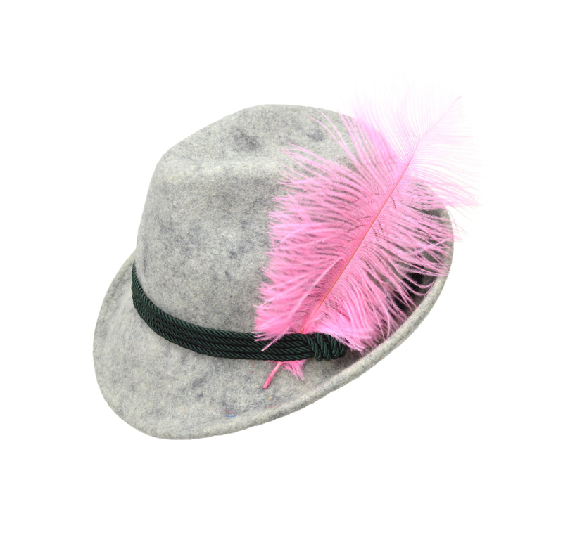 Pink Hat Feather for Oktoberfest Festival Hats - 1 - GermanGiftOutlet.com