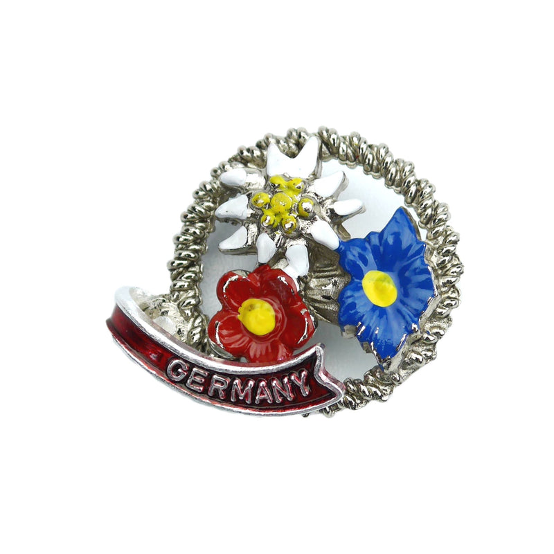 German Hat Pin: Alpine Edelweiss Flowers