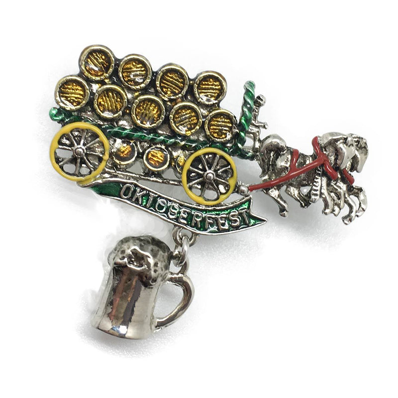 Oktoberfest Beer Wagon Hat Pin with Oktoberfest -1