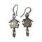 German Cuckoo Clock Pendant Silver Plated Earrings-JE02