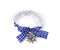 Blue/White Edelweiss Leg Garter Costume Accessory - 1 - GermanGiftOutlet.com