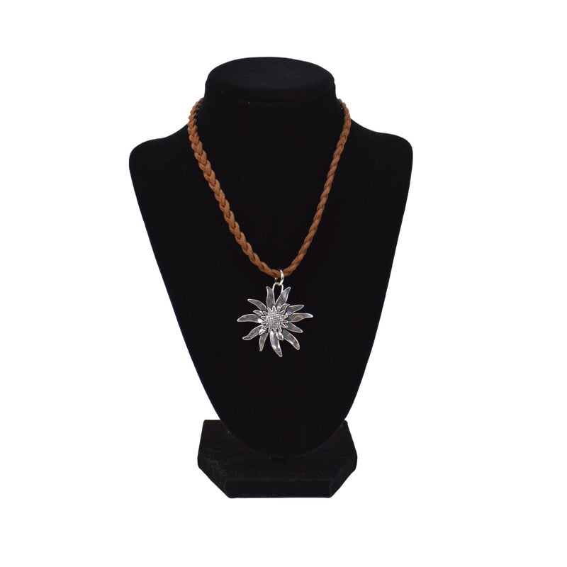 Classic Edelweiss Braided Necklace Jewelry