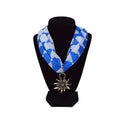 Oktoberfest Costume Bavarian Scarf with Edelweiss Pendant