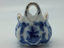 Vintage Victorian Antique Basket Jewelry Box Delft Blue - GermanGiftOutlet.com
 - 2