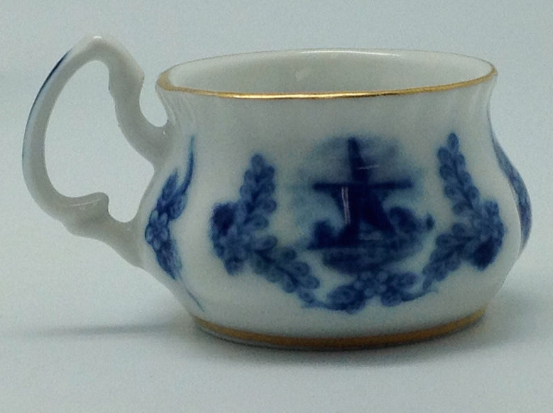 Victorian Mini Tea Set Cup and Saucer Delft - GermanGiftOutlet.com
 - 5