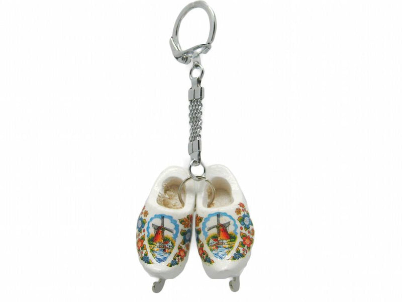 Wooden Shoe Keychain Clogs with Skates - GermanGiftOutlet.com
 - 1