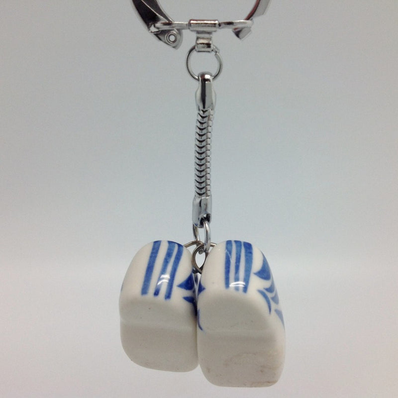 Holland Clogs Large Delft Ceramic Key Ring - GermanGiftOutlet.com
 - 4