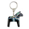 Souvenir Keychain Dala Horse Black/2"-KE01