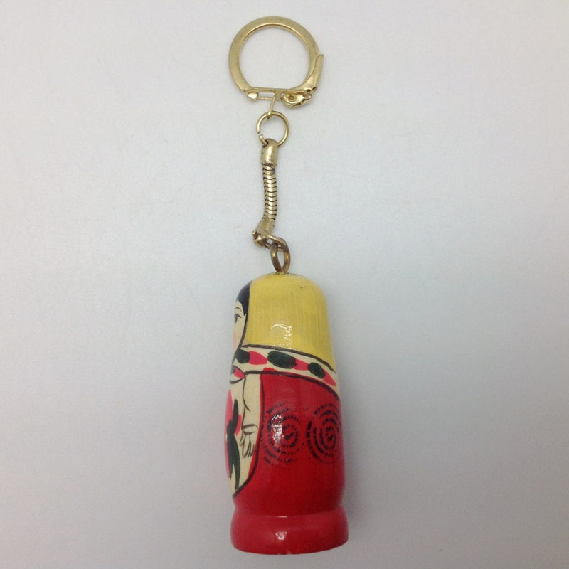 Russian Wooden Doll Wooden KeyChain - GermanGiftOutlet.com
 - 2