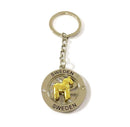 Red Dala Horse Souvenir Metal Key Chain Spinner - GermanGiftOutlet.com