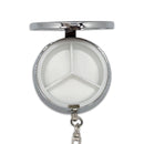 Europen Village Metal Round Pill Box Keychain-KE02