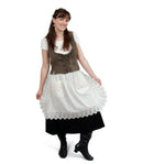 Victorian Lace Adult Half Apron Ecru - GermanGiftOutlet.com
 - 2