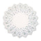 Deluxe White European Lace Rose Wedding Table Linen Round-LI05