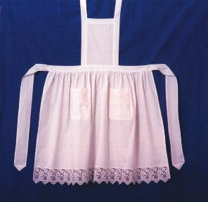 Victorian Adult Full Apron White - GermanGiftOutlet.com
 - 6