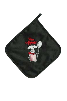 Bon Appetit! Potholder Black - GermanGiftOutlet.com
