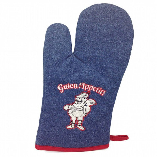 German Gift Idea Guten Appetit! Denim Mitten - GermanGiftOutlet.com
 - 1