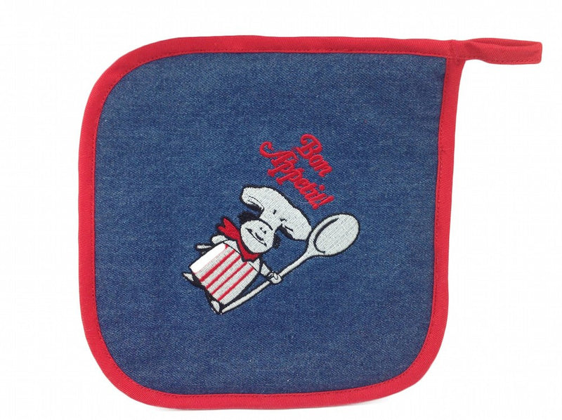 Bon Appetit! Potholder Denim - GermanGiftOutlet.com
 - 1