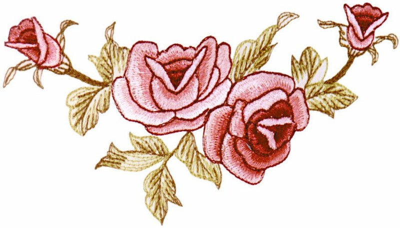 Elegant Table Linen Burgundy Rose Placemat - GermanGiftOutlet.com