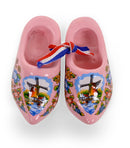 Pink Windmill Wooden Shoes Magnet - 1