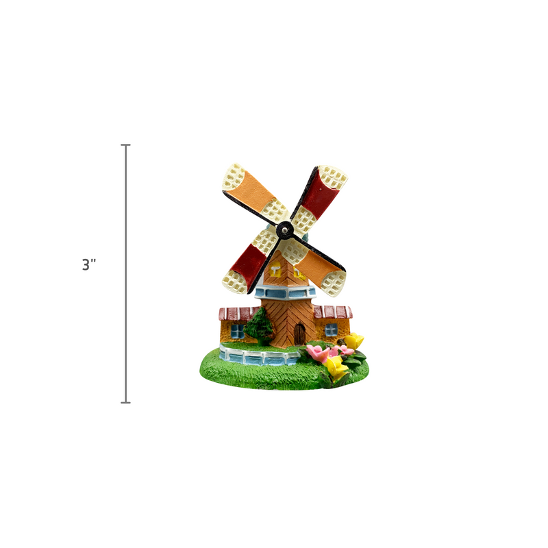 Holland Souvenir Kitchen Magnet Tulips Windmill