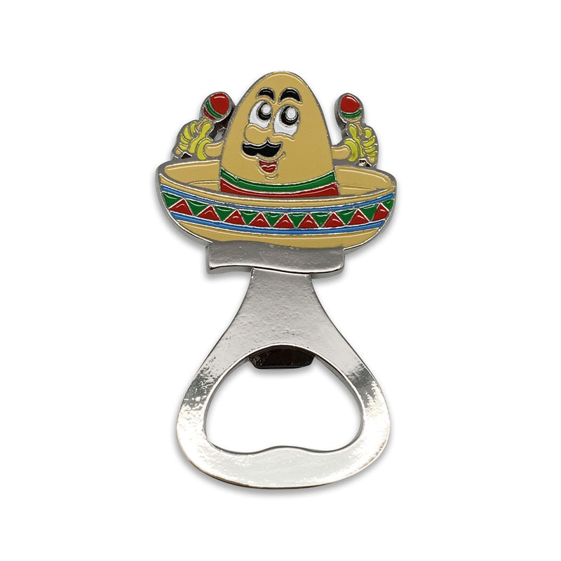 Mexican Sombrero Metal Bottle Opener Fridge Magnet-MA07