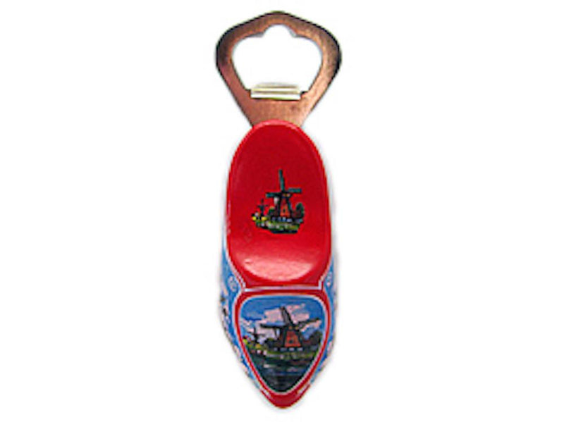 Unique Bottle Opener Fridge Magnet Wooden Shoe - GermanGiftOutlet.com
 - 1