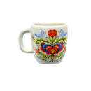 Rosemaling and Lovebirds Decorative Ceramic Mug Magnet - 1 - GermanGiftOutlet.com