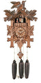 Eight Day Musical Cuckoo Clock with Dancers, Five Hand-carved Birds and Maple Leaves-16"Tall - GermanGiftOutlet.com
 - 1