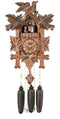 Eight Day Musical Cuckoo Clock with Dancers, Five Hand-carved Birds and Maple Leaves-16"Tall - GermanGiftOutlet.com
 - 1
