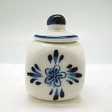 First Tooth Box Miniature Delft Ceramic - GermanGiftOutlet.com
 - 2