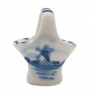 Miniature Ceramic Delft Blue Basket - GermanGiftOutlet.com
 - 1