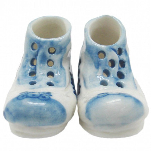 Ceramic Miniatures Delft Blue Pair of Boots - GermanGiftOutlet.com
 - 1