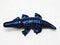 Ceramic Miniatures Animals Delft Blue Alligator - GermanGiftOutlet.com
 - 3