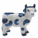 Porcelain Miniatures Animal Delft Happy Cow - GermanGiftOutlet.com
 - 1