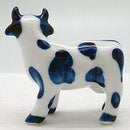 Porcelain Miniatures Animal Delft Happy Cow - GermanGiftOutlet.com
 - 2