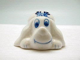 Animals Miniatures Delft Blue Happy Dog - GermanGiftOutlet.com
 - 2