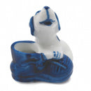 Animals Miniatures Delft Blue Dog In Shoe - GermanGiftOutlet.com
 - 1