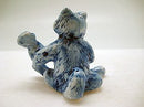 Miniature Musical Instrument Cat With Banjo Delft Blue - GermanGiftOutlet.com
 - 2
