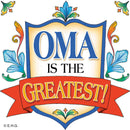 German Gift Idea Oma Magnetic Gift Tile